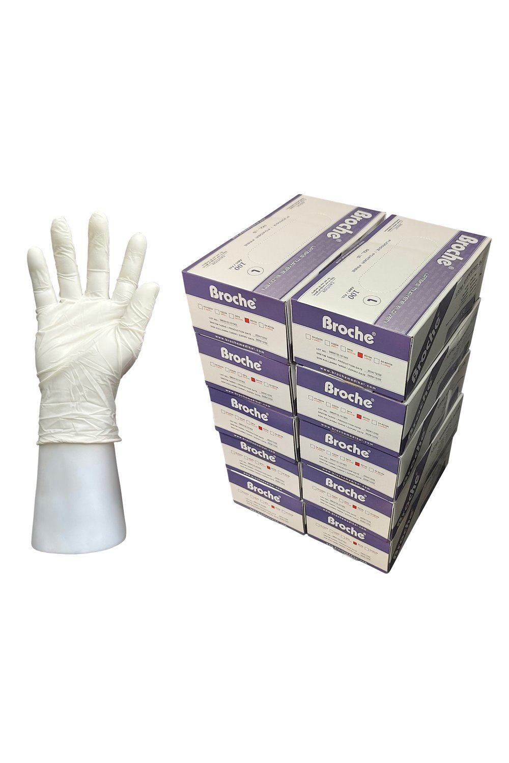 LATEKS PUDRASIZ MUAYENE ELDİVENİ L BEDEN 10'LU PAKET