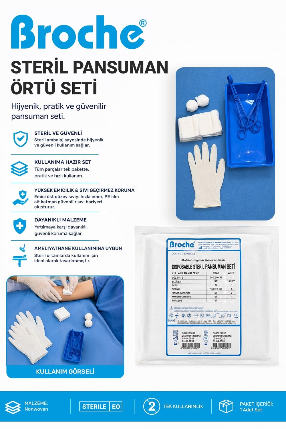 STERİL PANSUMAN SETİ 10LU