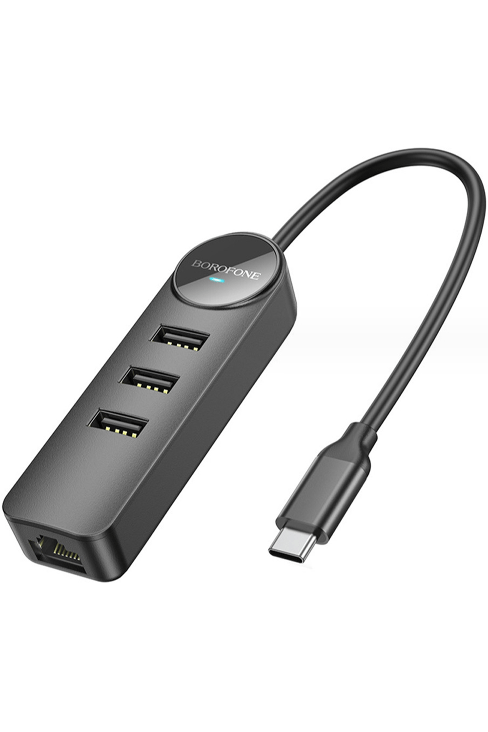 BOROFONE DH6 4İN1 2.0 TYPE-C TO USB 100MBPS ETHERNET ADAPTÖR