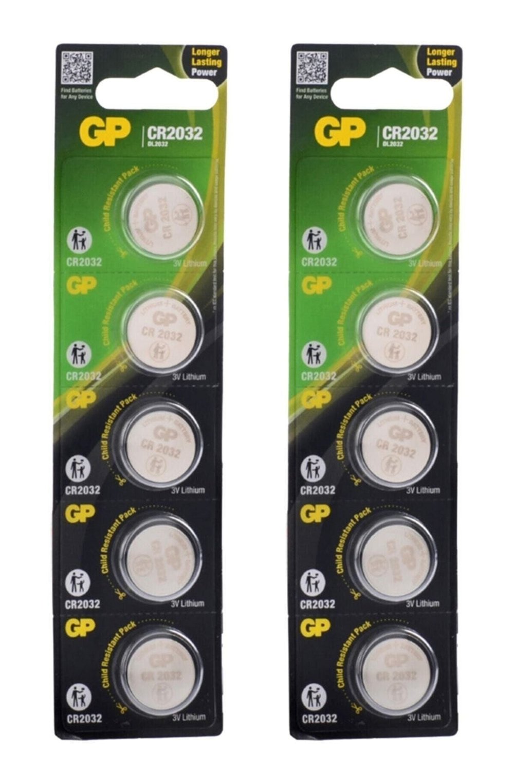 2032 10 Adet 3 Volt Cr2032 Lityum Düğme Para Pil