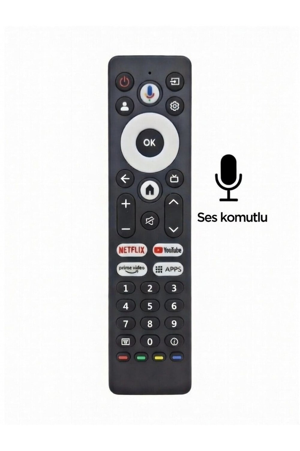 ARÇELİK Android Tv Kumandası Ses Komutlu D697B SERİSİ E795B SERİSİ UYUMLU