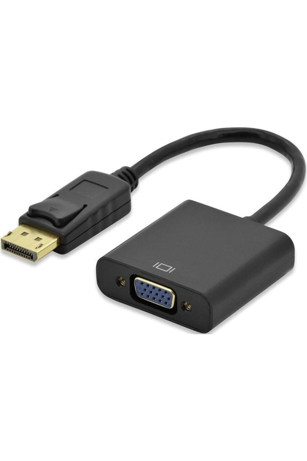 DisplayPort to VGA Dönüştürücü Adaptör - Full HD 1080p Destekli DP'den VGA'ya Çevirici
