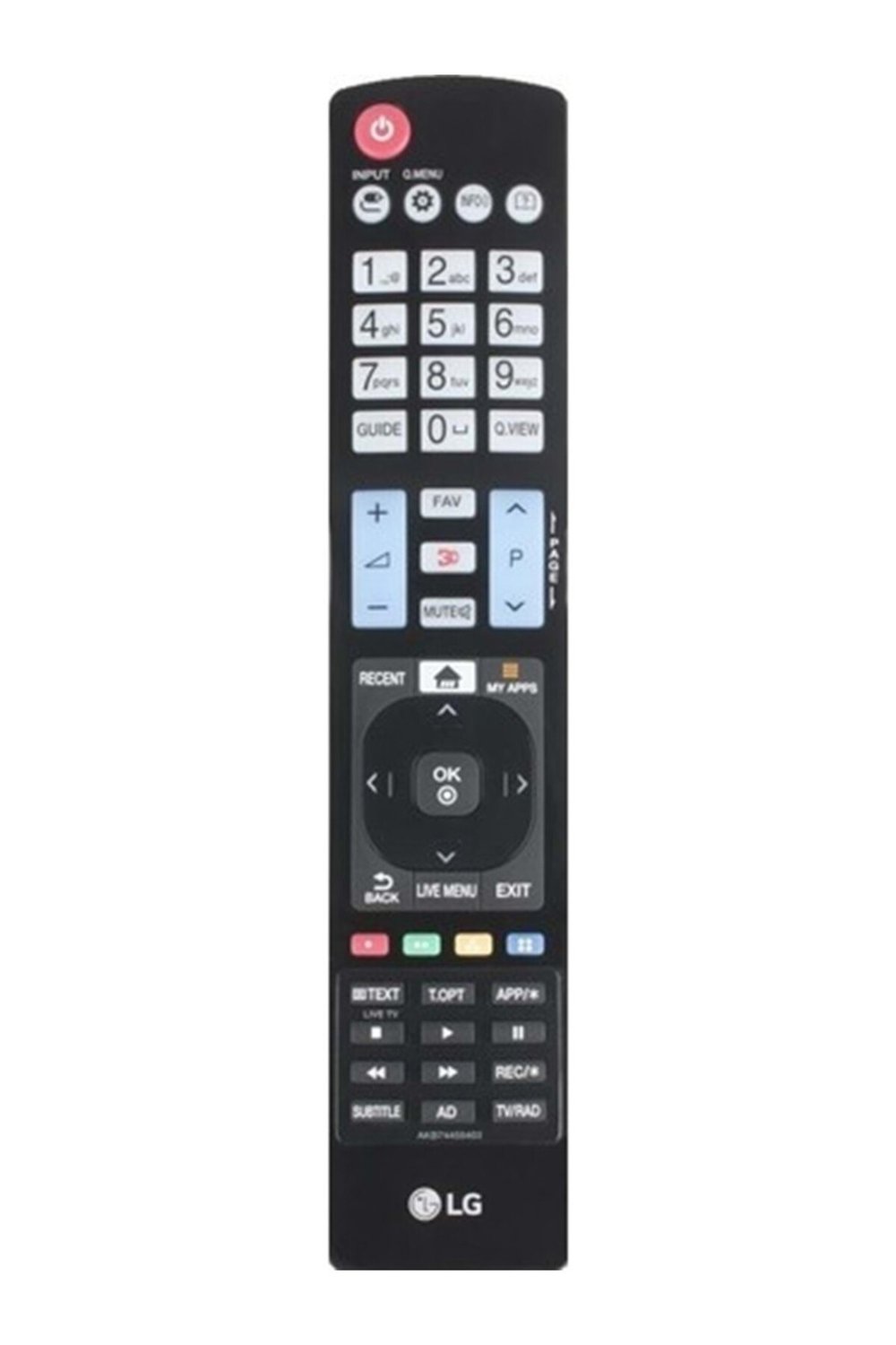 orjinal AKB74455403 Smart LCD LED Tv Kumandası (ORJİNAL) 3D HOME TUŞLU