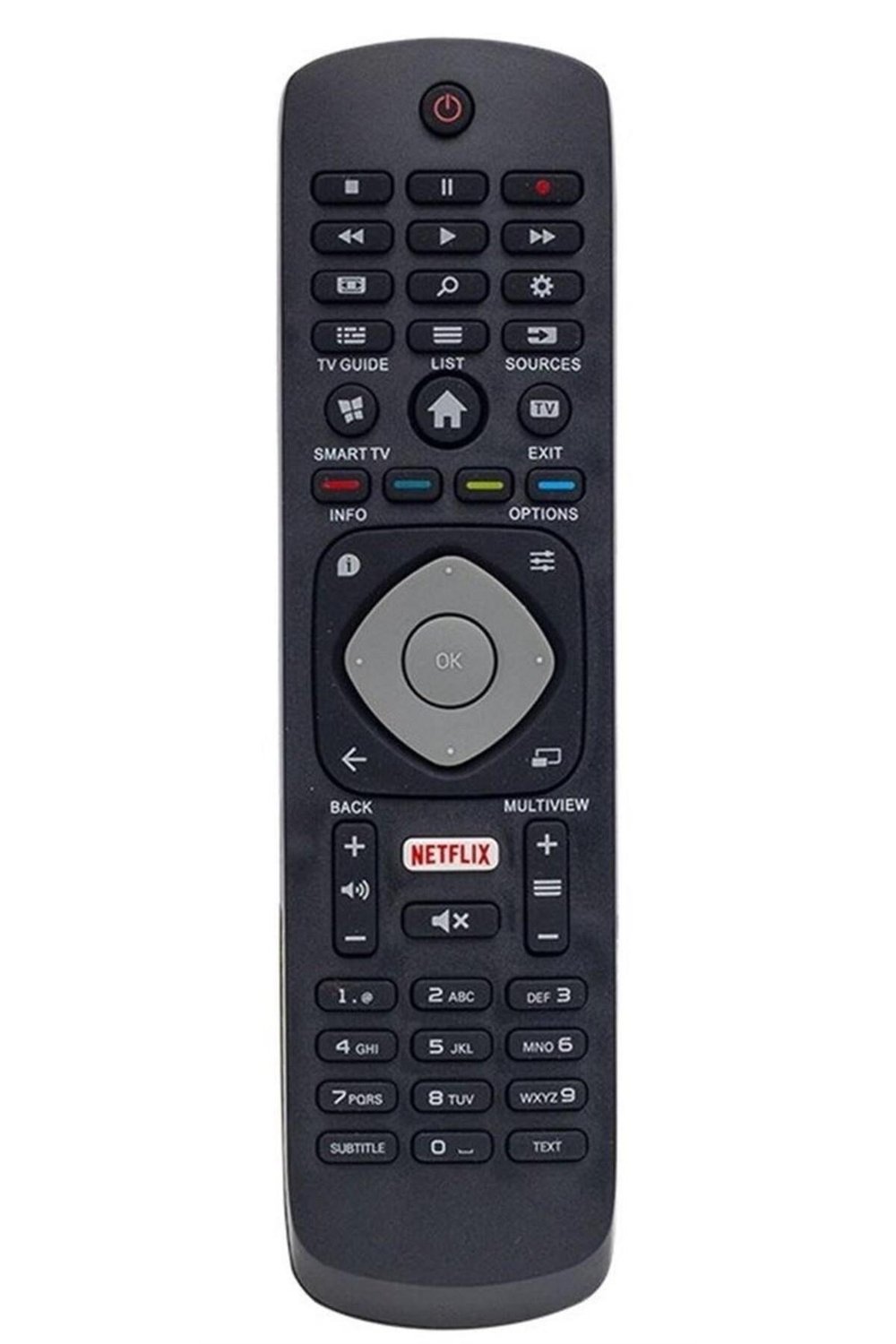 Philips Uyumlu LED LCD TV Kumandası | Netflix ve Smart TV Tuşlu