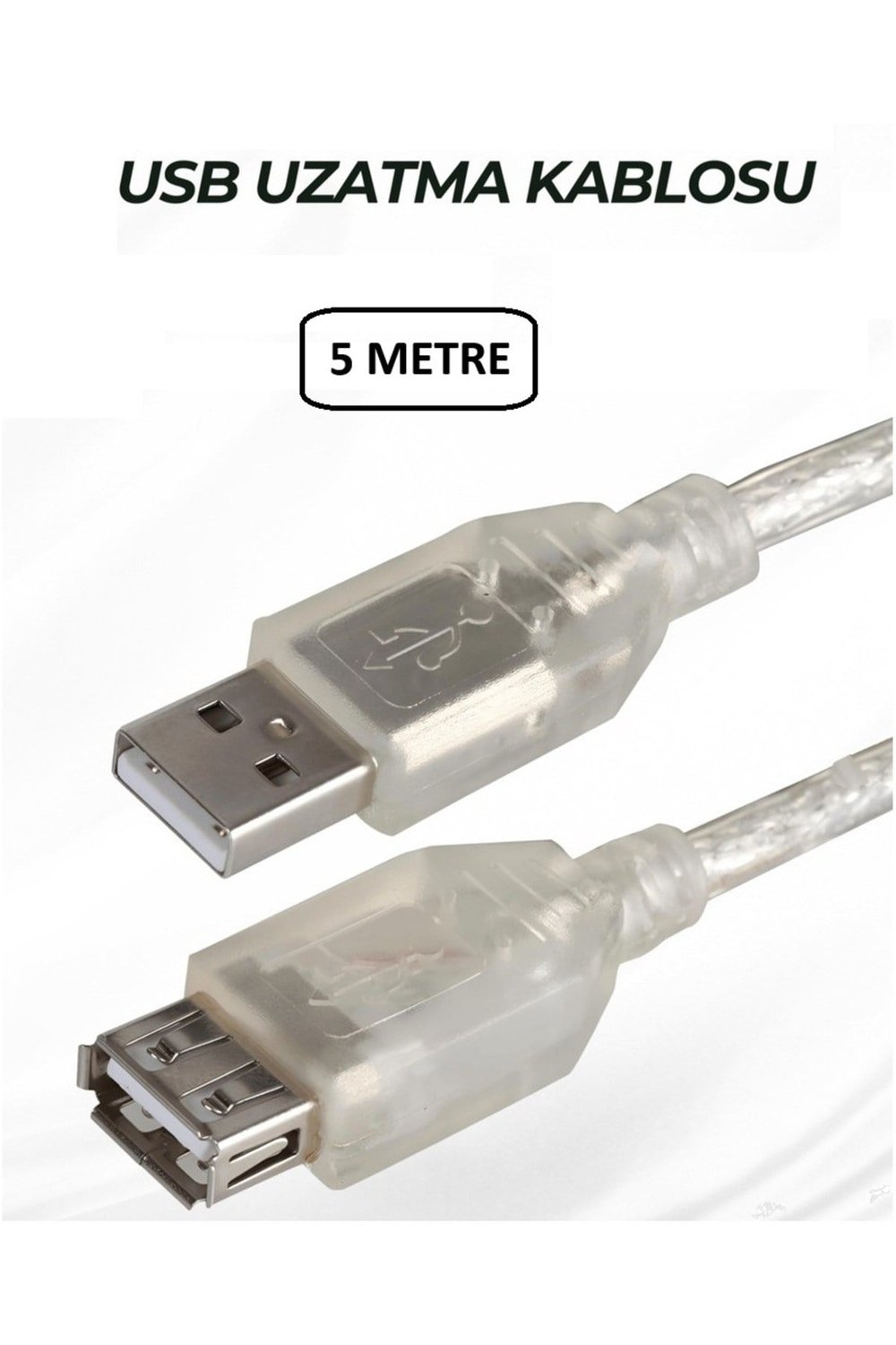 USB 2.0 Extension Cable 5mt USB Uzatma Kablosu