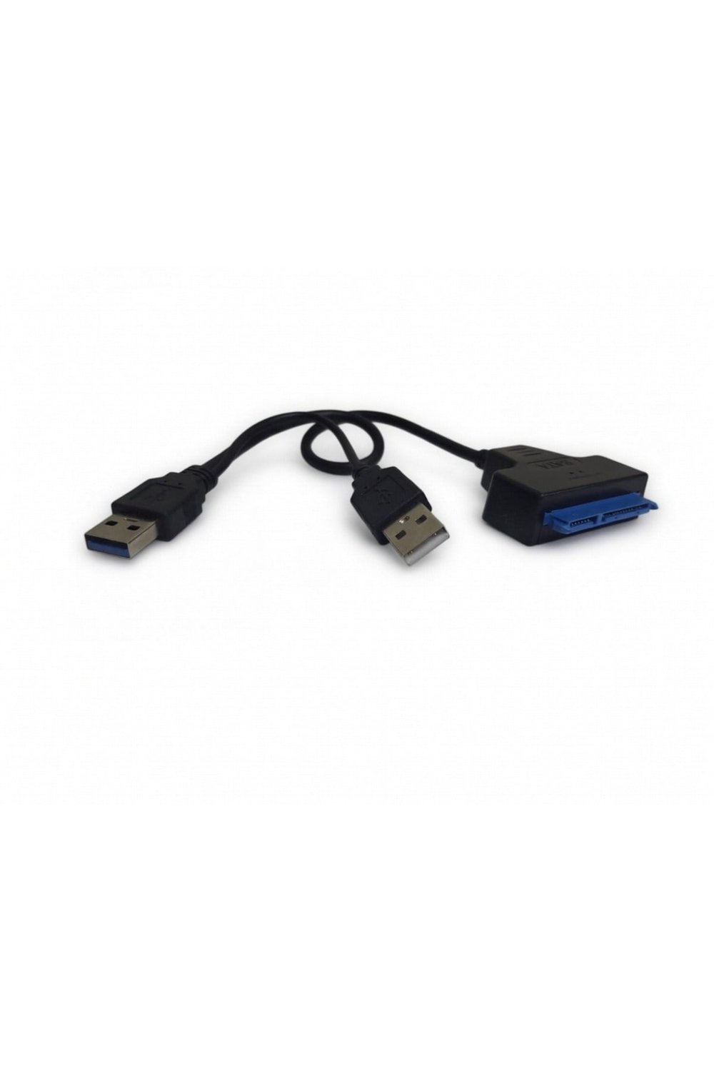 USB 3.0 to SATA Dönüştürücü Kablo - 2.5 İnç SSD/HDD Adaptörü - Çift USB Girişli Hızlı Veri Aktarımı