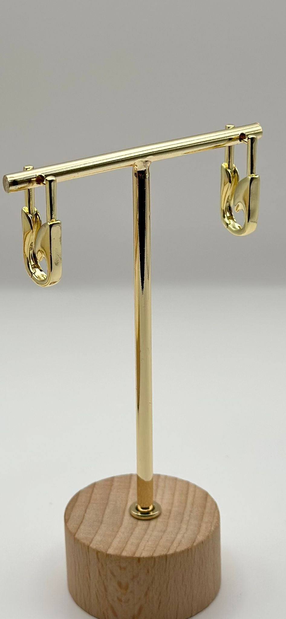 Modern Dalga Form Halka Küpe (Altın Görünümlü)