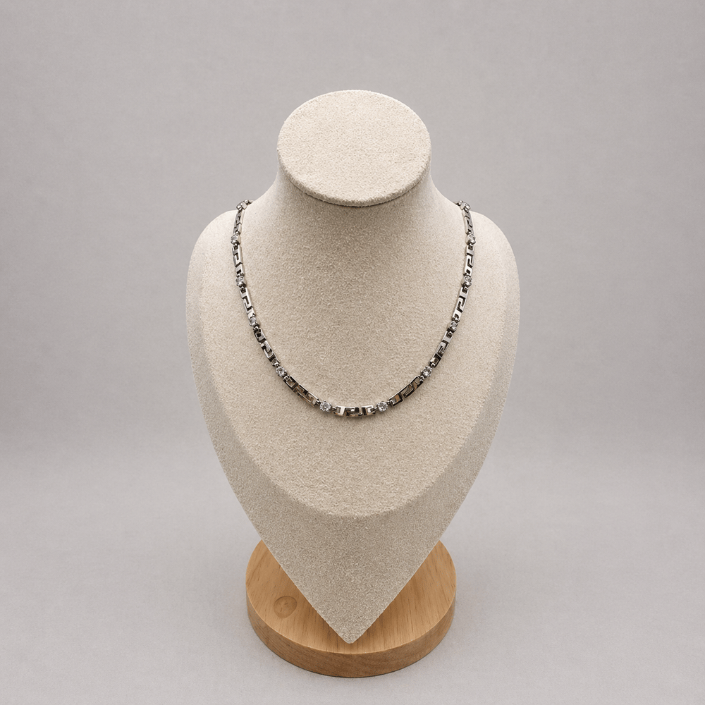 Silver Crossline Kolye Şık Zarif Kolye