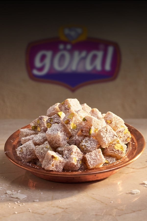 Antep Fıstıklı Kuş Lokumu Hindistan Cevizli Çift Kavrulmuş-1000 GR