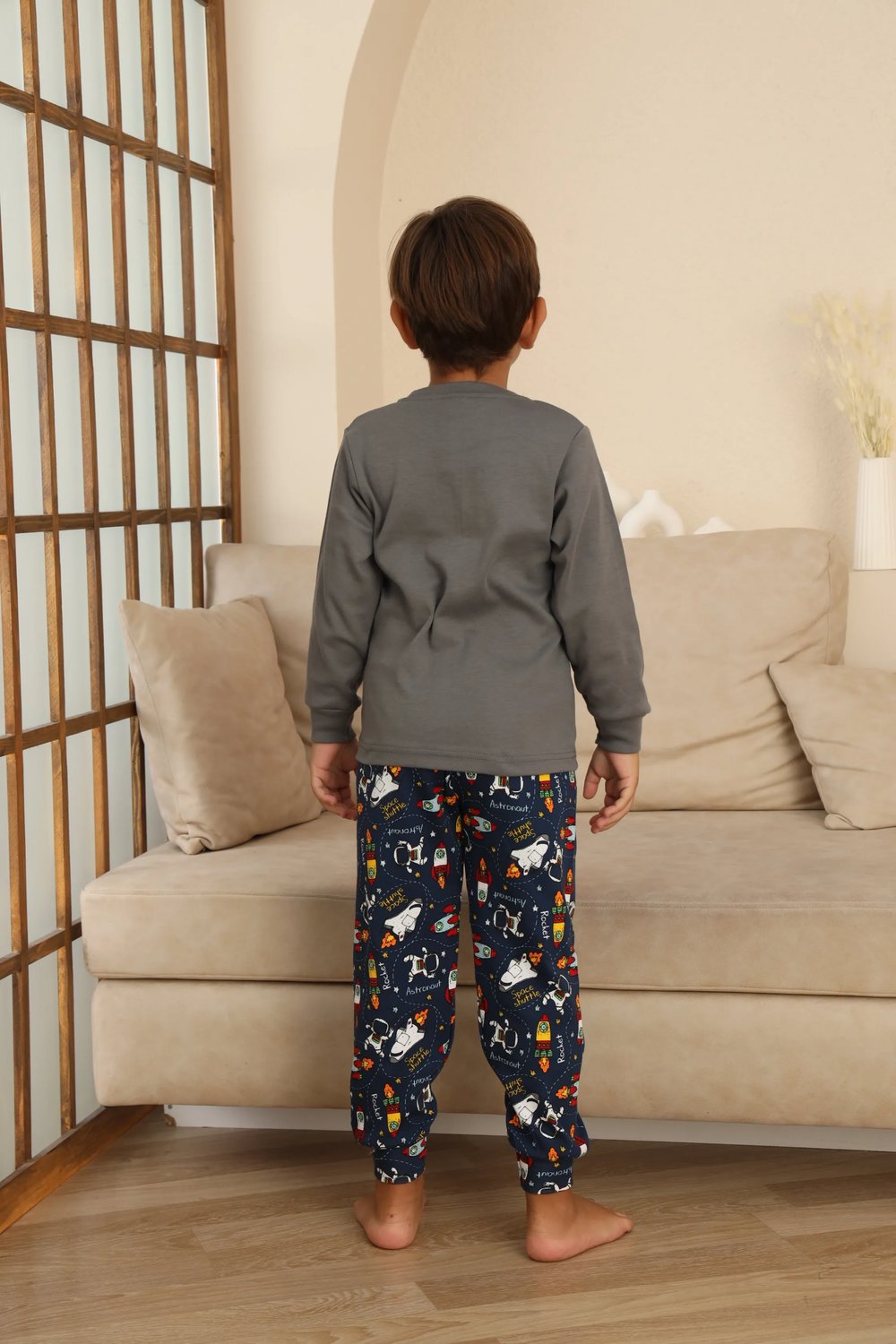 Kapitex 7114 Erkek Çocuk Uzun Kol Pijama Takımı