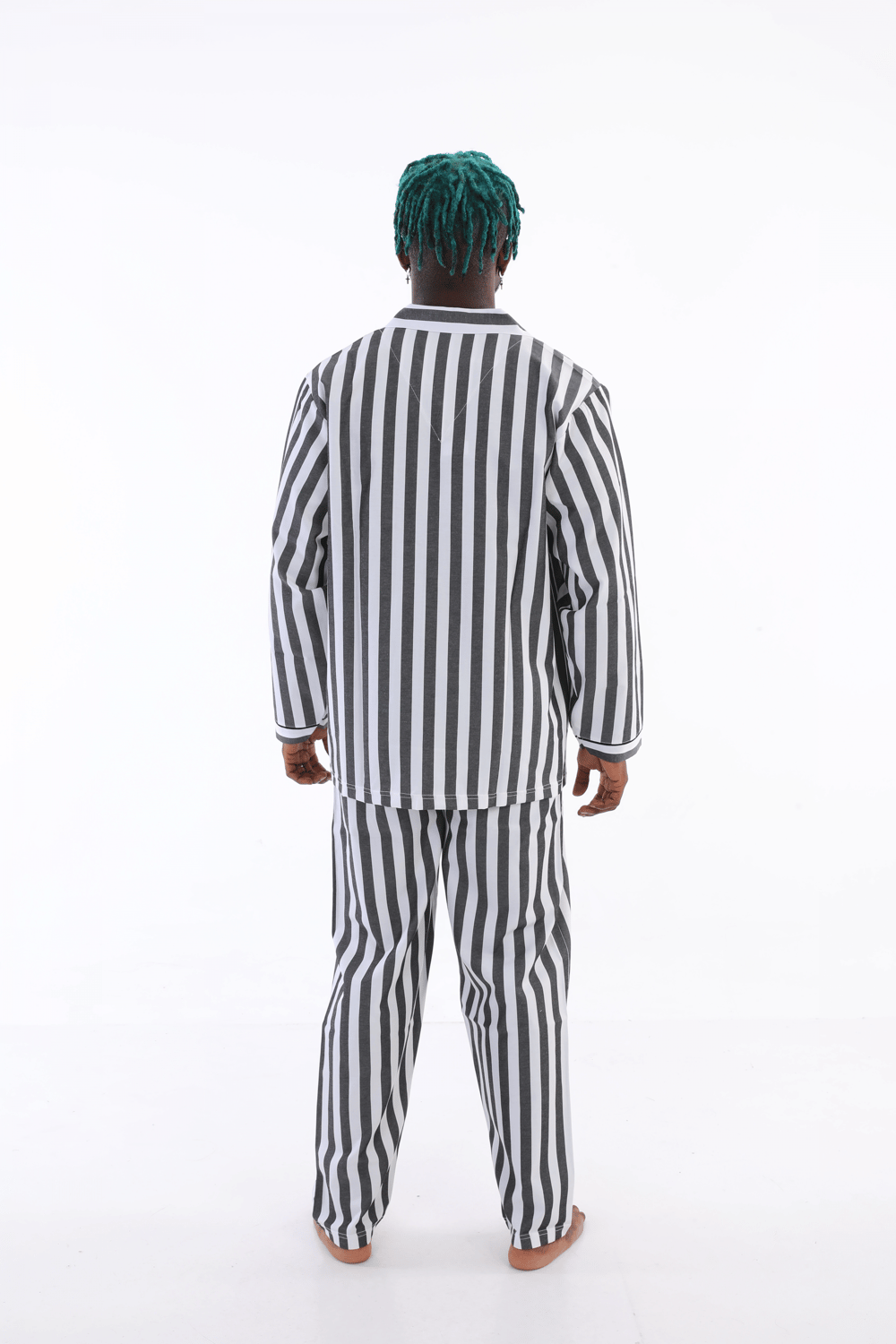 Kocabey 4007 Uzun Kol Çizgili Gaffur Erkek Pijama Takım