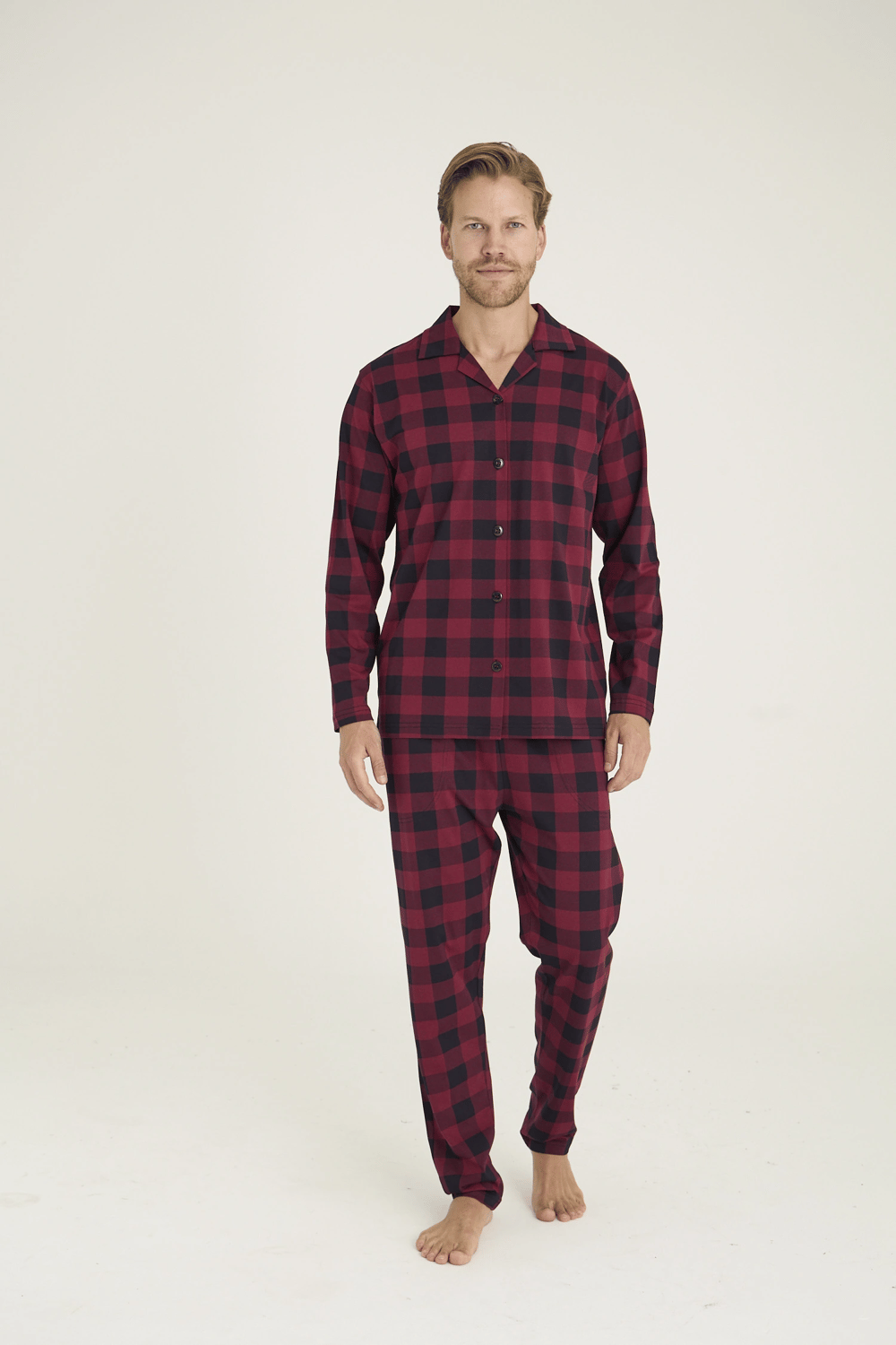 Kocabey 9209 Erkek Apaj Yaka Pijama Takım