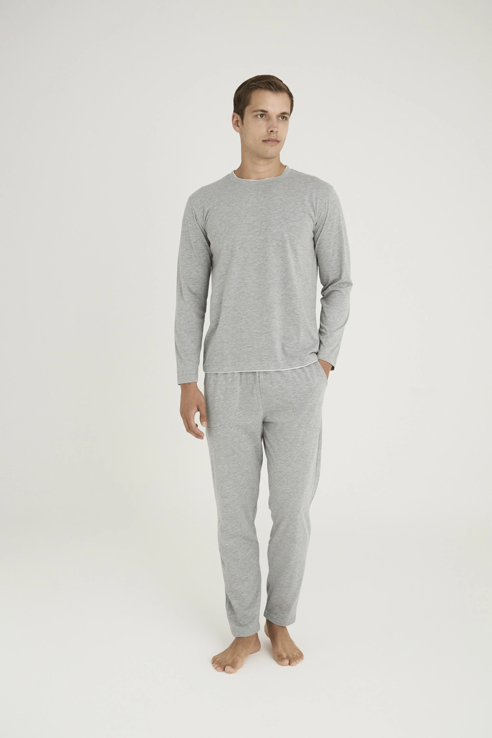 Kocabey 9222 Erkek O.Yaka Pijama Takım