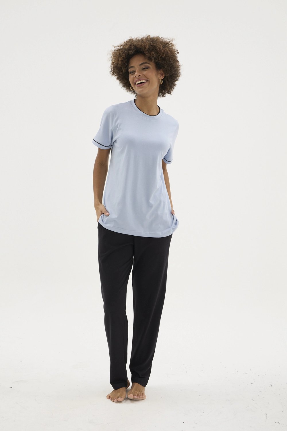 Kocabey KKT-26156K Kadın O Yaka Pijama Takımı
