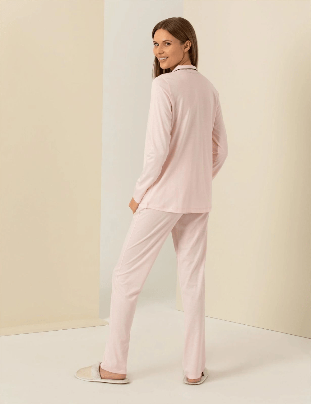 Pıerre Cardın 7717-S Bayan Gömlek Pijama Takımı