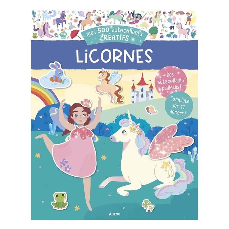 MES 500 AUTOCOLLANTS CREATIFS - LICORNES