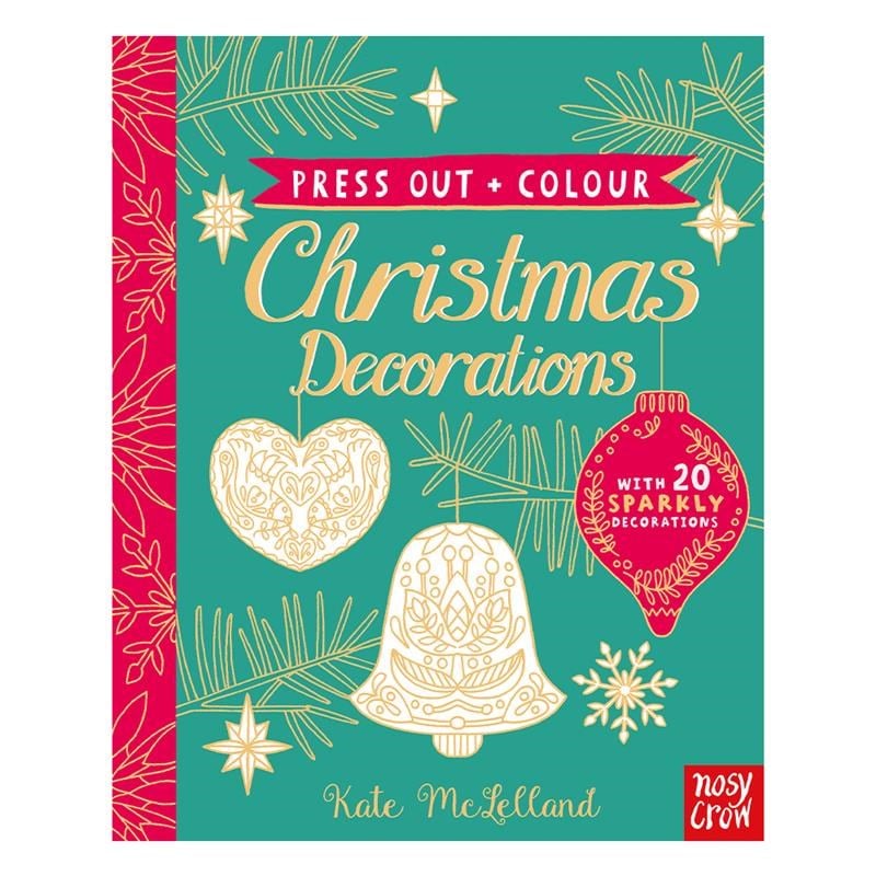 Press Out And Colour Chrıstmas Decoratıons