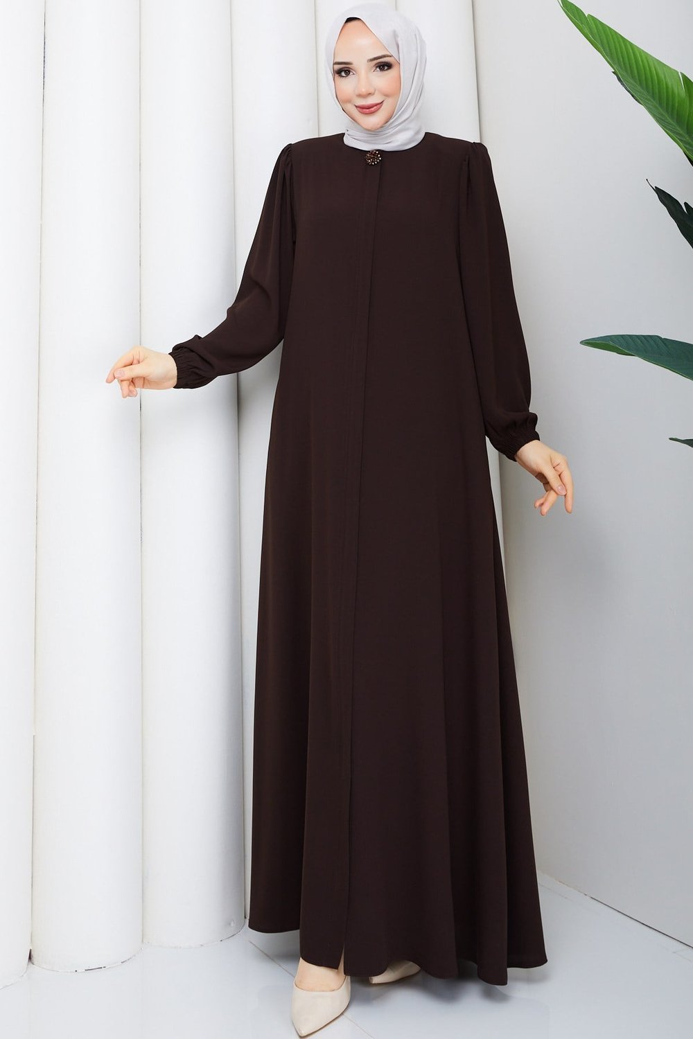MODERN KESİM ZARİF FERACE / Kahve