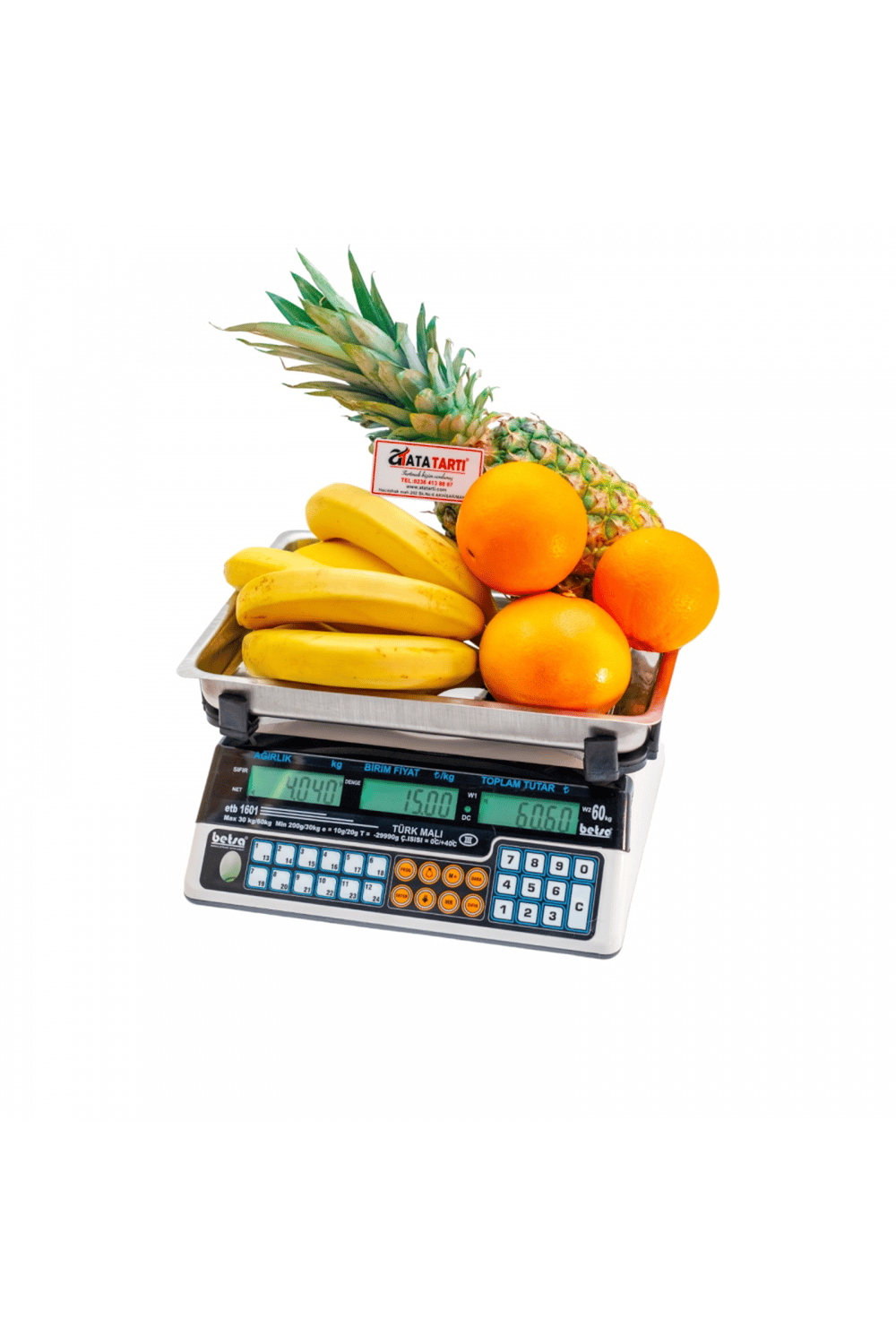 3–6–15–30–60 kg fiyat hesaplamalı terazi Betsa ETB 1601