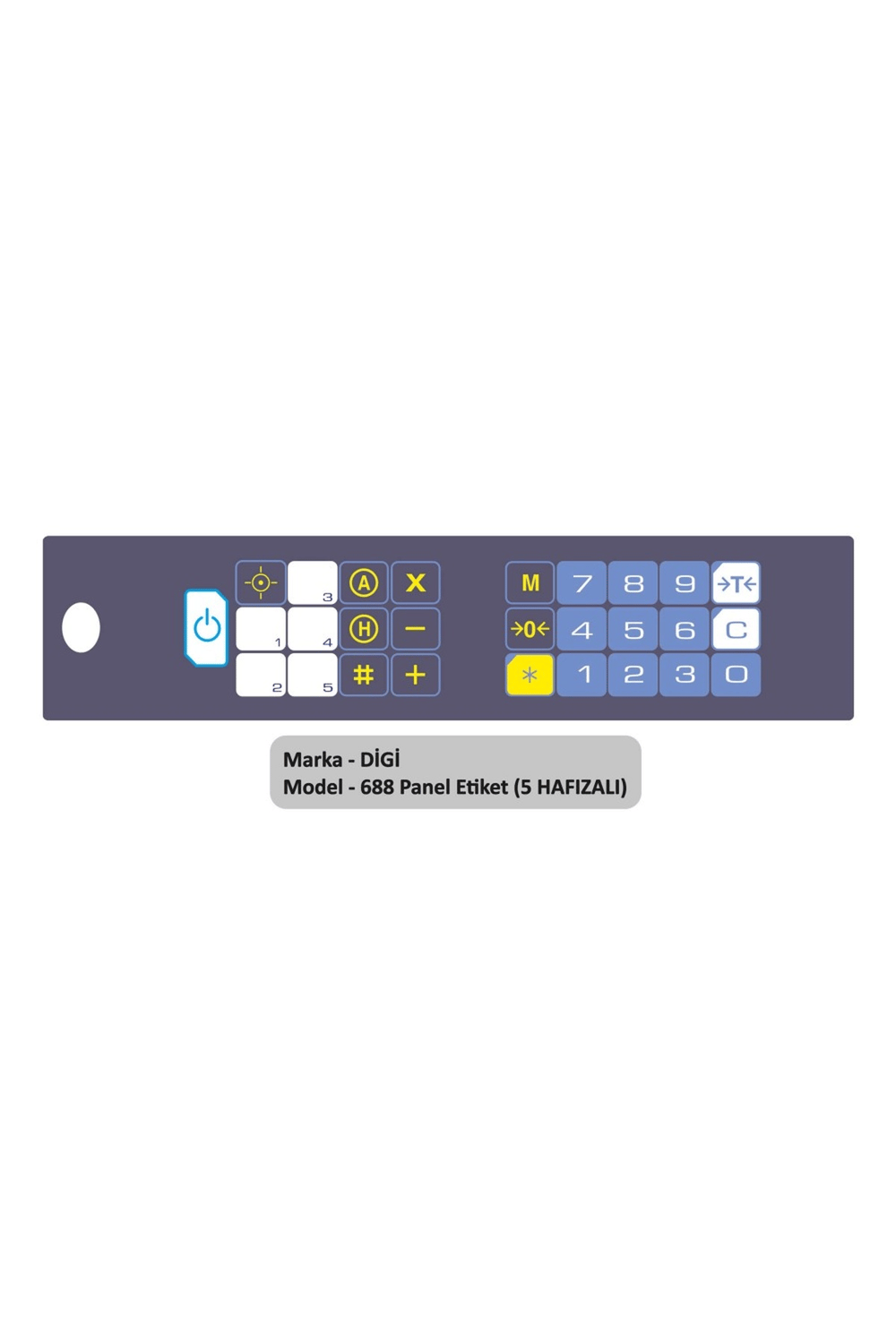 Digi 688 Panel Etiket 5 Hafızalı