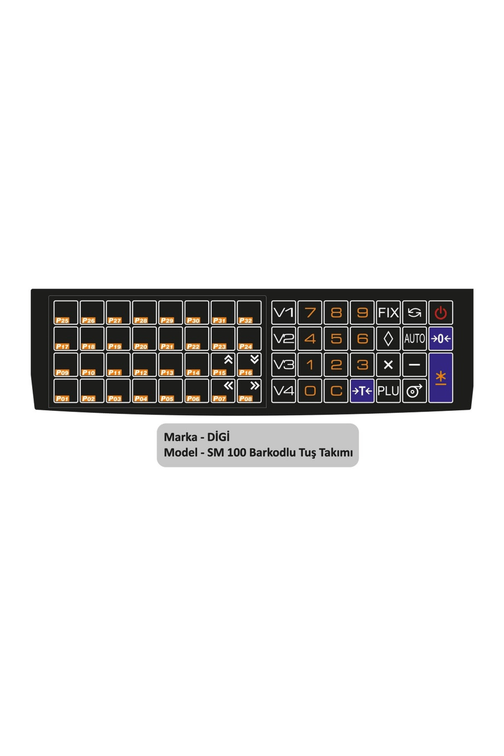 Digi Sm 100 Barkodlu Tuş Takımı