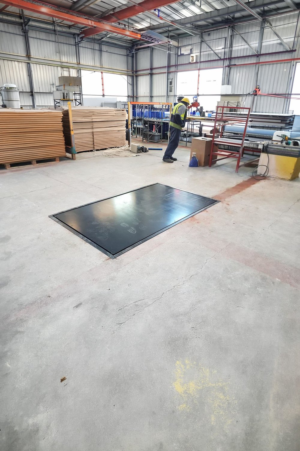 Düz Platform Gömme Baskül Kantar 3 Ton 150x200 Cm Özel Üretim