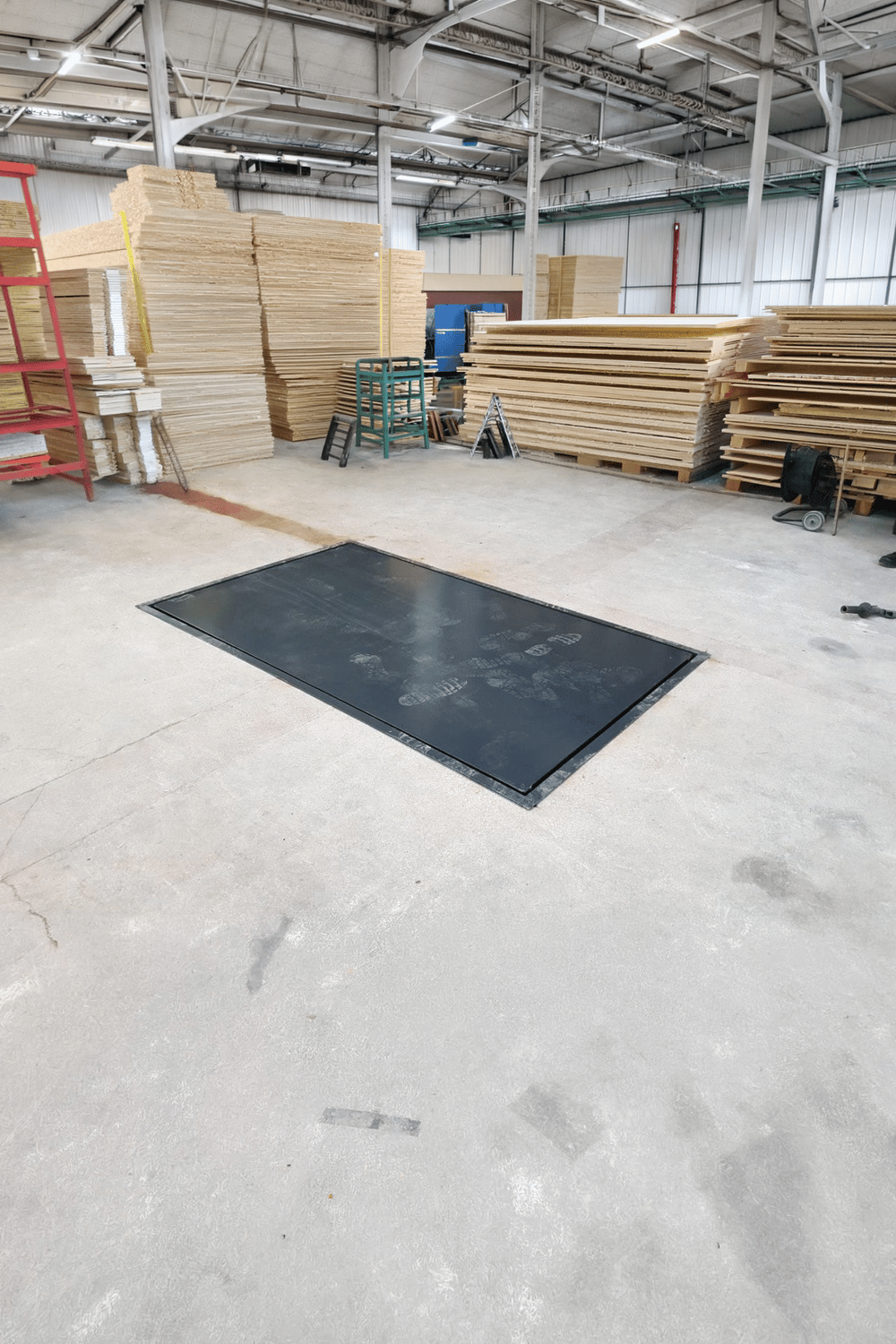 Düz Platform Gömme Baskül Kantar 3 Ton 150x150 Cm Özel Üretim