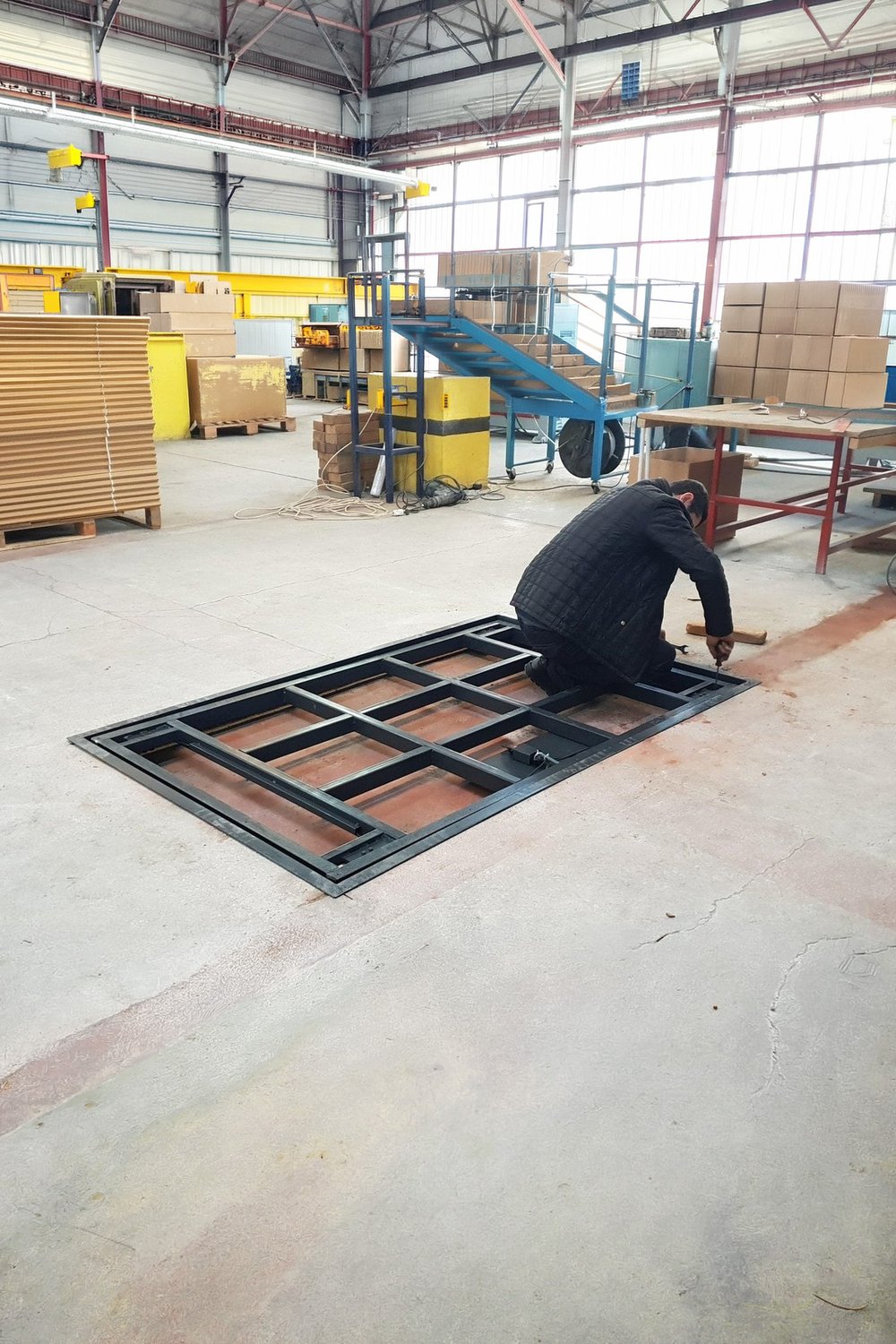Düz Platform Gömme Baskül Kantar 3 Ton 150x200 Cm Özel Üretim