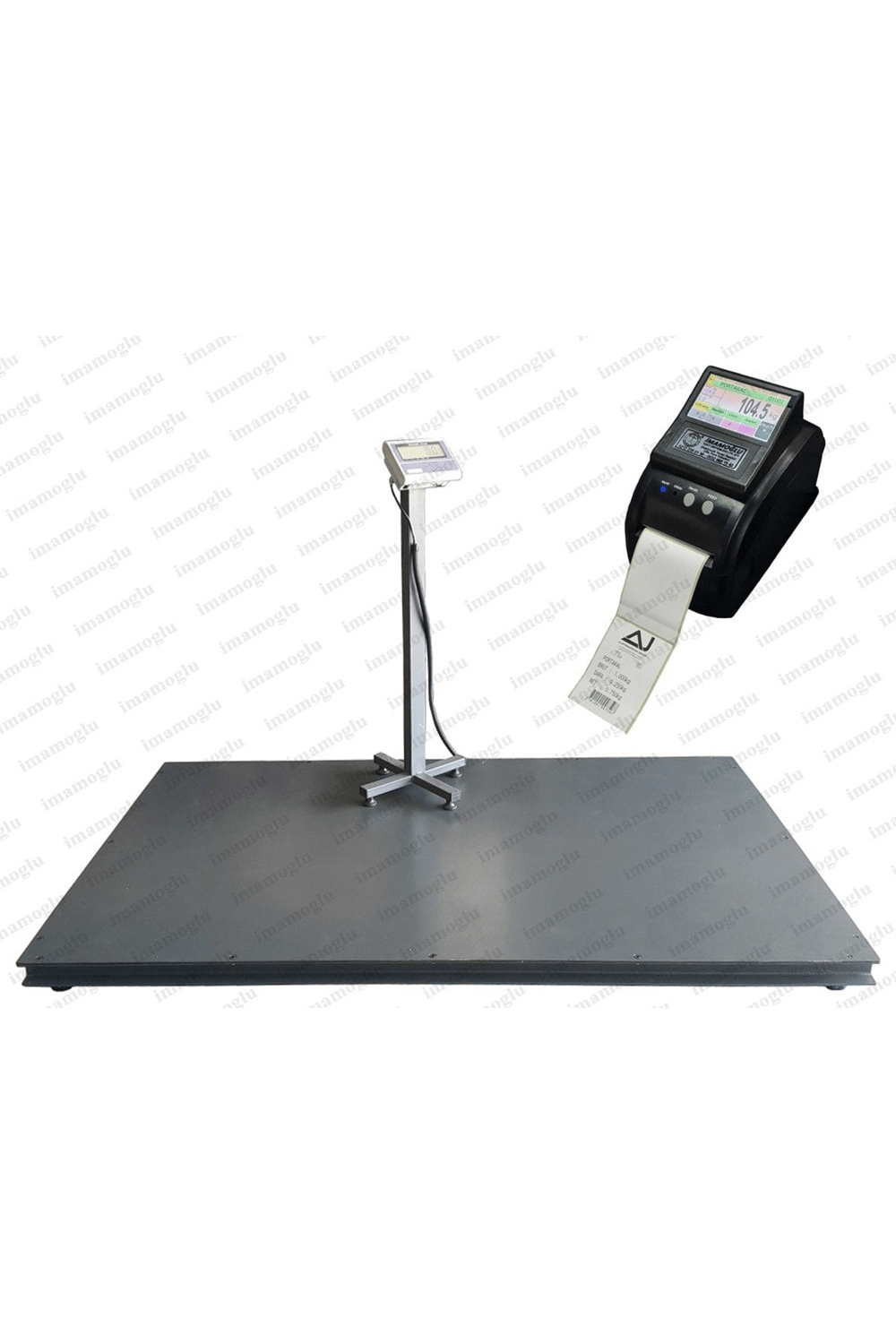 Etiket Yazıcılı Düz Platform Darbeli 3 Ton 120x120 Cm Özel Üretim