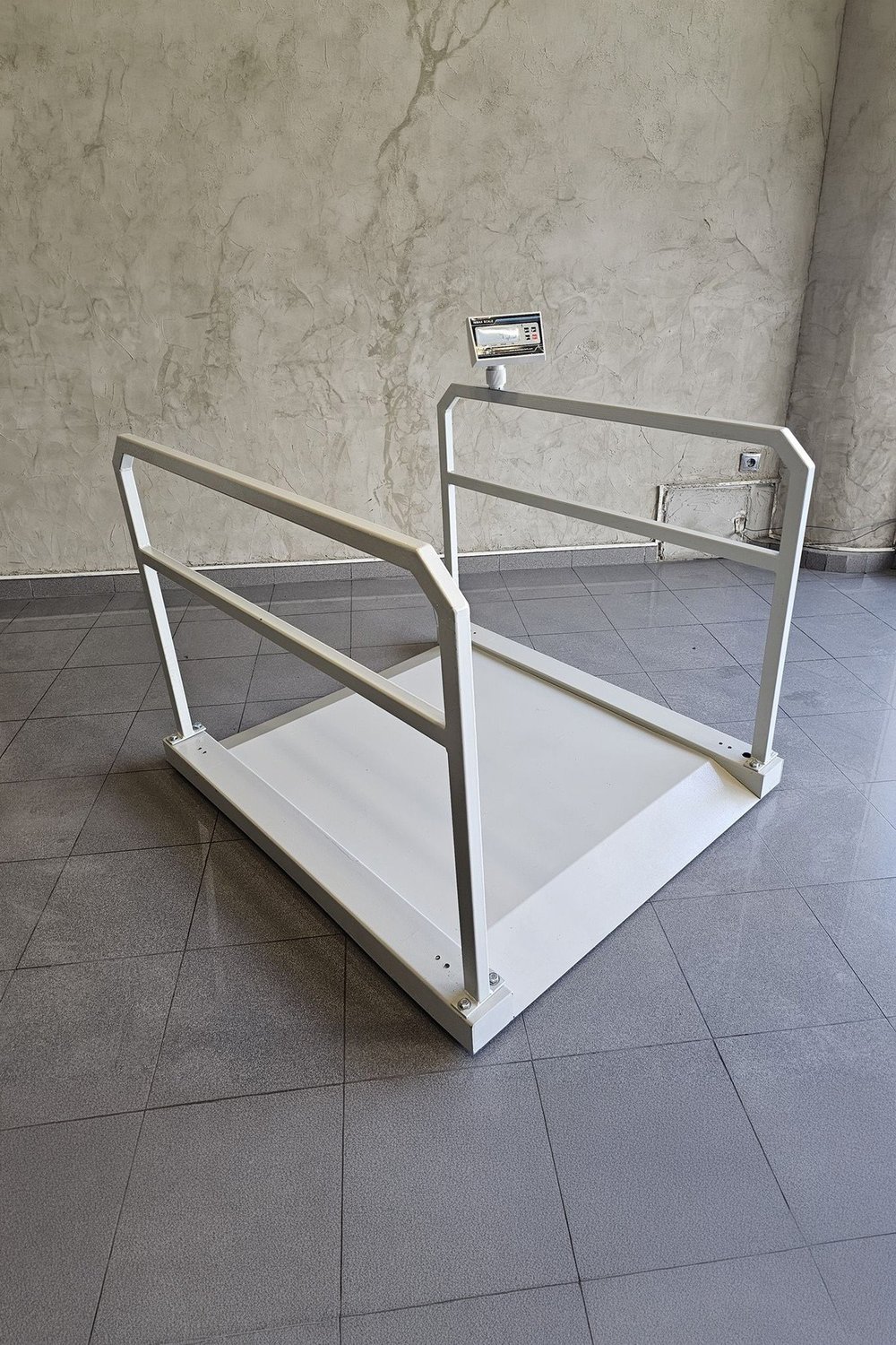 İMMAX Rampalı Tutunma Barlı Diyaliz Baskülü 600 KG 90x110 Cm Şarjlı