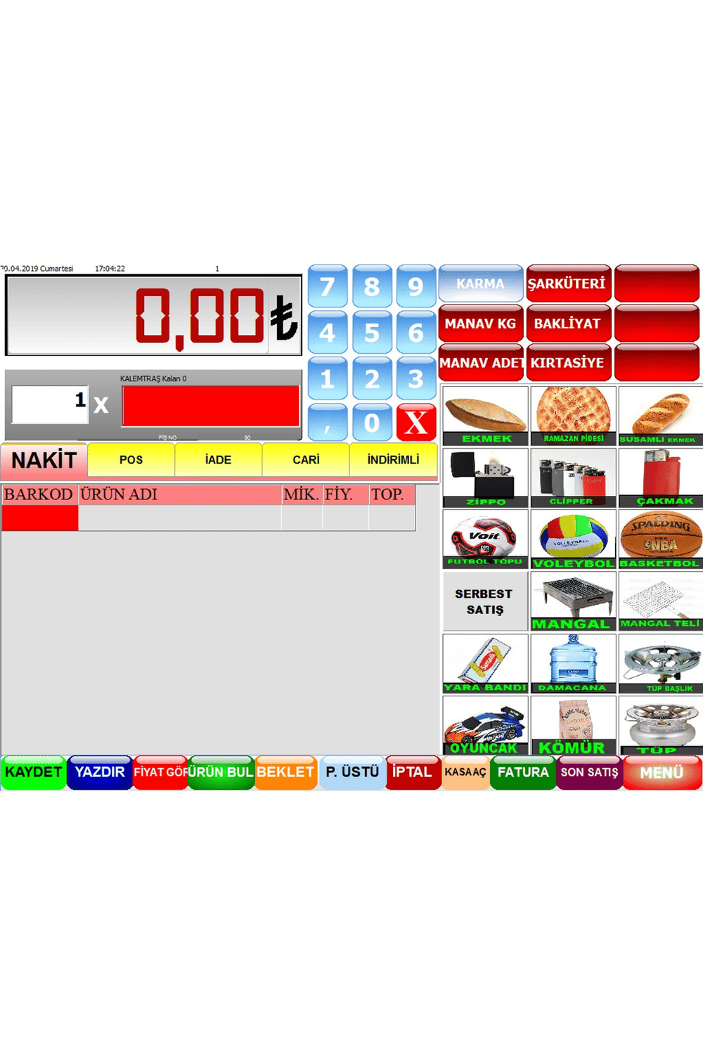 Market Barkod Satış Sistemi