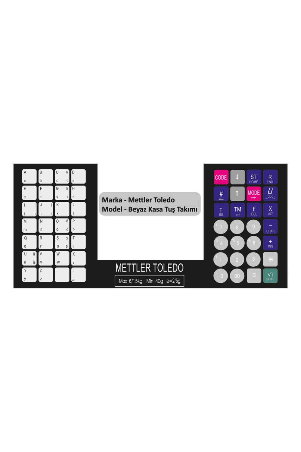 Mettler Toledo Beyaz Kasa Tuş Takımı