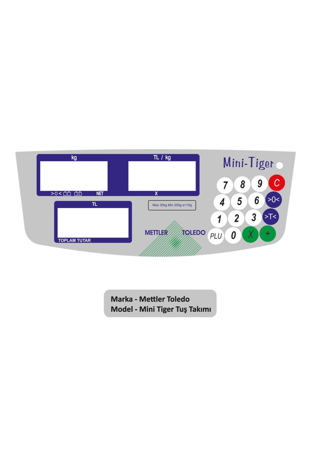 Mettler Toledo Mini Tiger Tuş Takımı