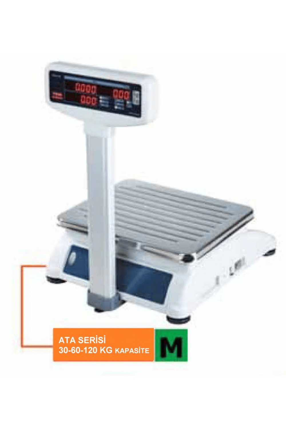 Tem Ata Boyunlu Market Terazi 30-60-120 KG Akülü