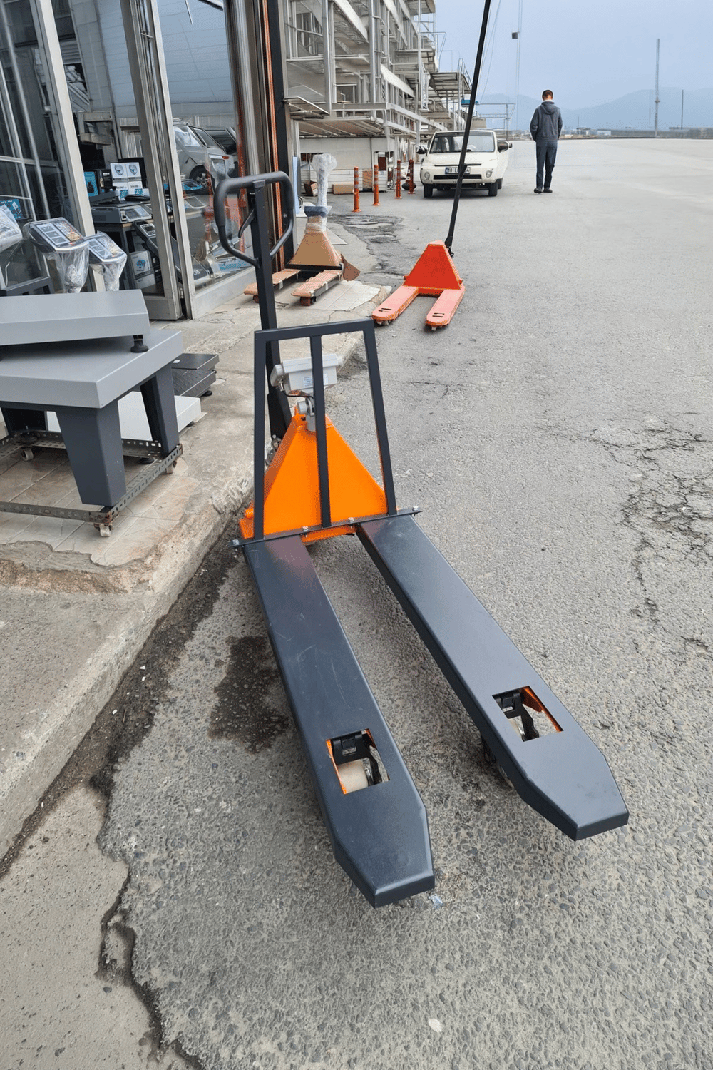 Transpalet Baskül - 2 Ton Döküm Pompalı
