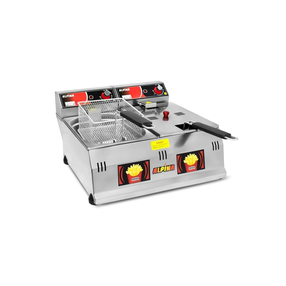 ALPİNA 5+5 LT FRİTÖZ ELEKTRİKLİ