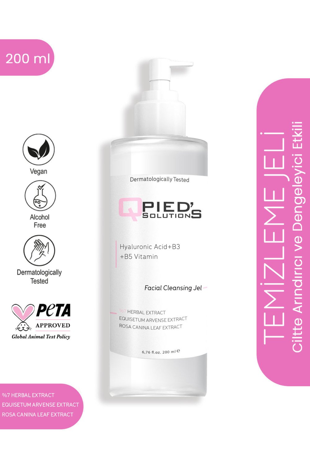 Qpied's Solutions Ciltte Arındırıcı ve Dengeleyici Etkili