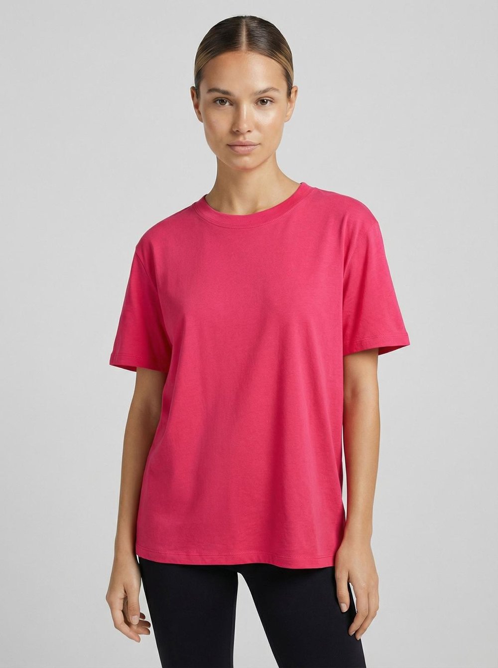 OVERSIZE KADIN TİŞÖRT - PEMBE (OLY SERİ)
