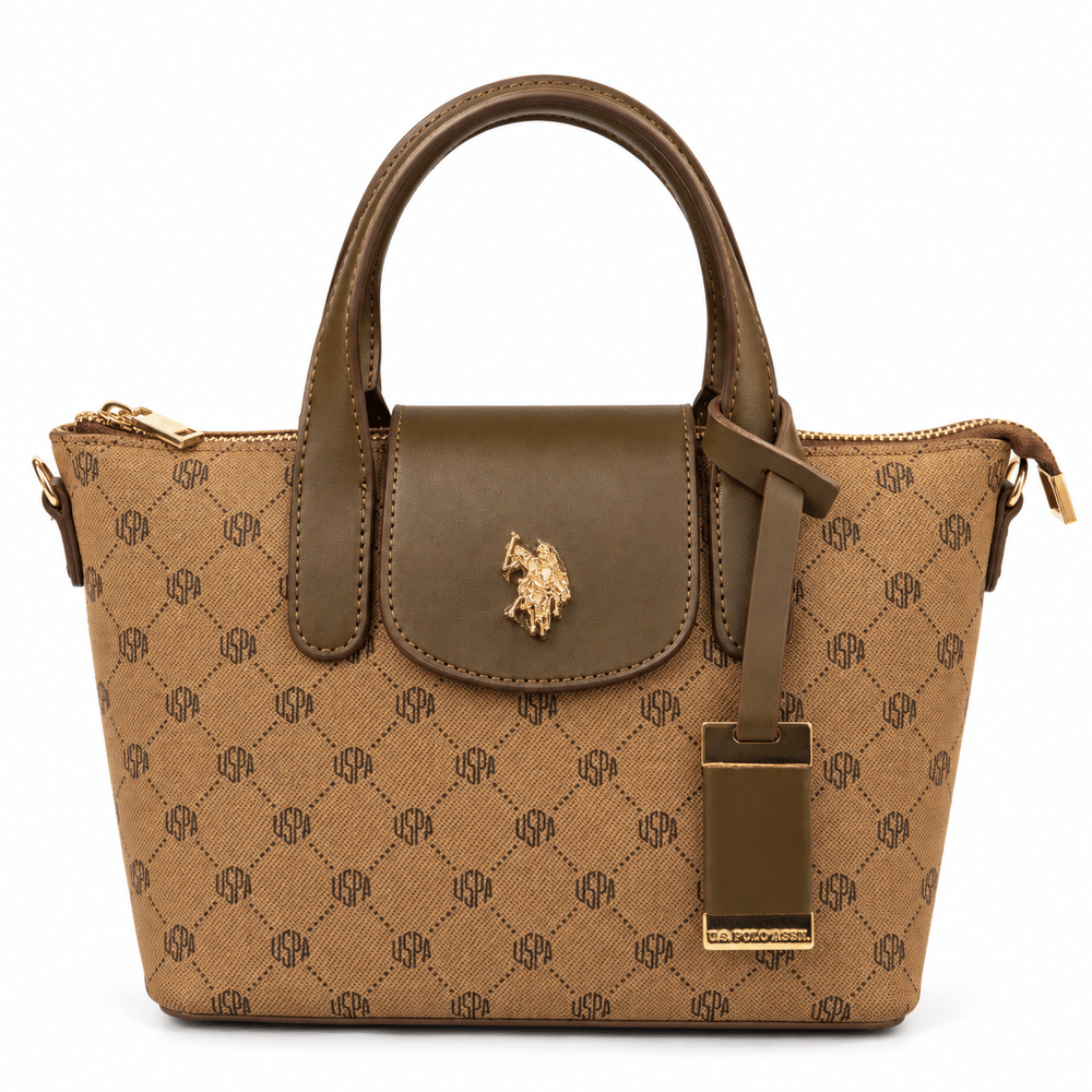 U.S. Polo Assn. Kadın El, Omuz ve Çapraz Çanta US26556 Koyu Bej