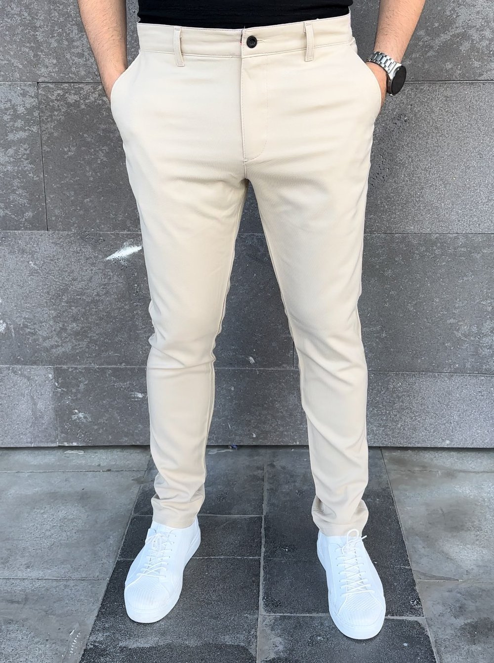 Slimfit Kumaş Pantolon - Siyah