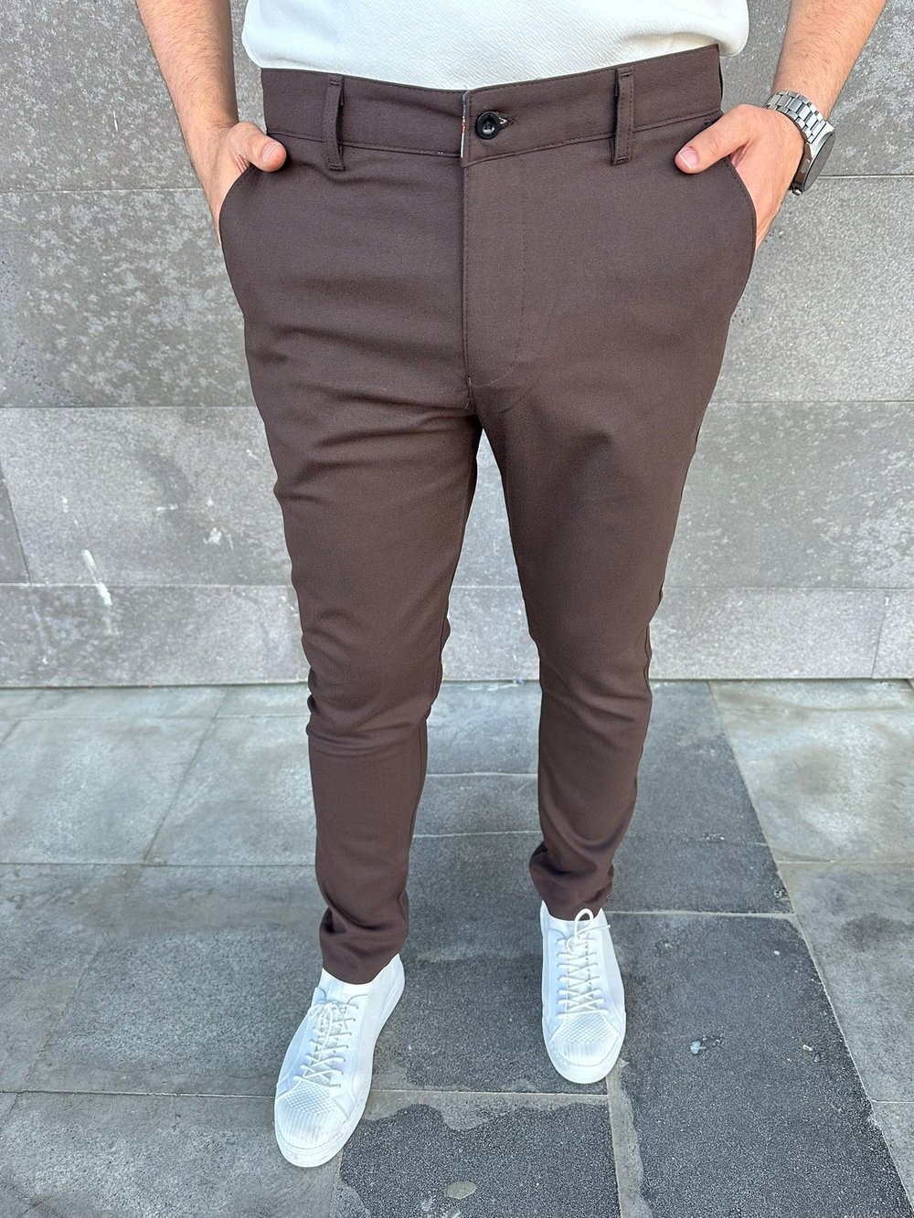 Slimfit Kumaş Pantolon - Siyah