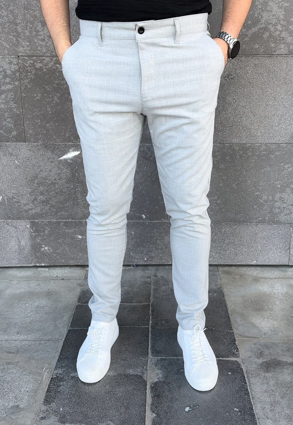 Slimfit Kumaş Pantolon - Siyah