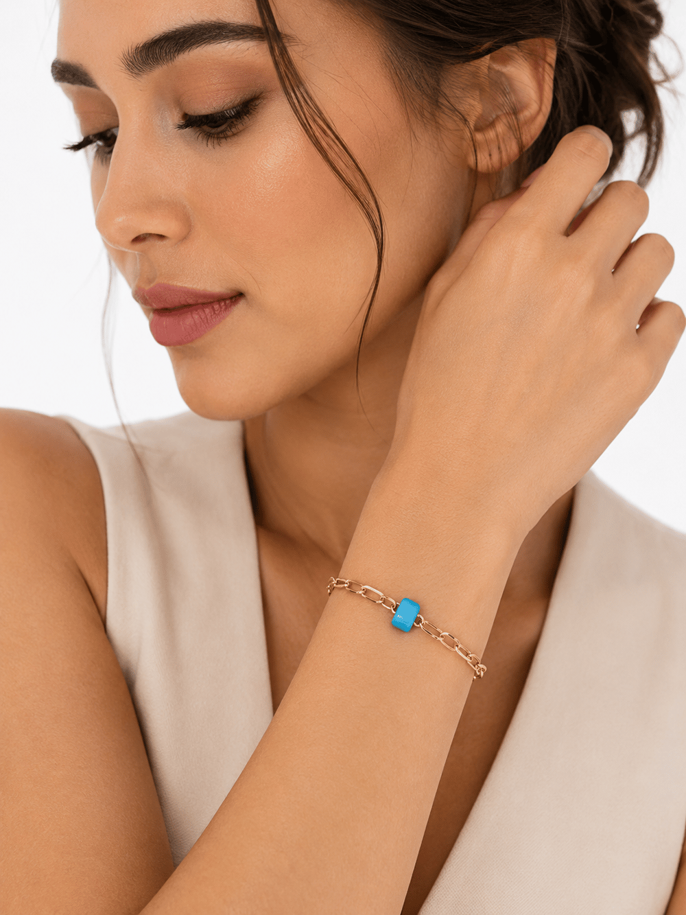 Aqua Minimal Zincir Bileklik