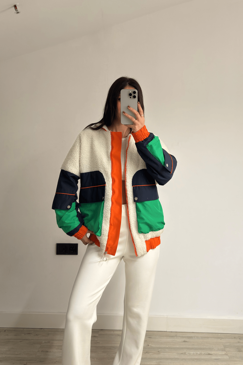 Bombear Ceket Ekru
