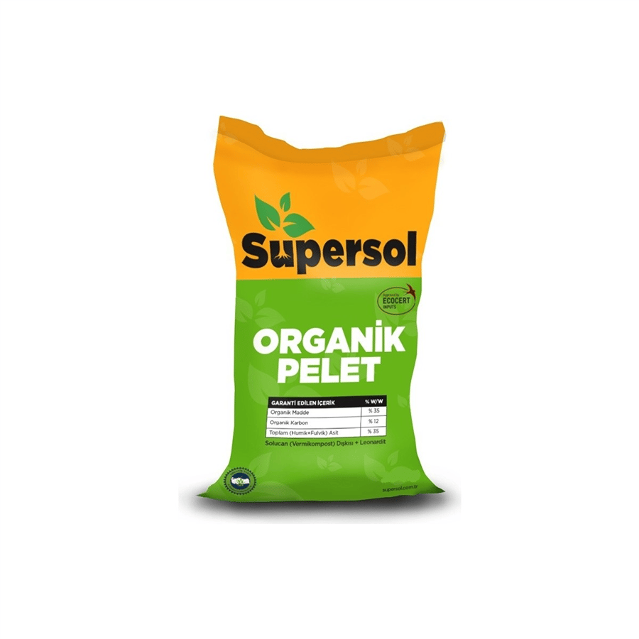 5 kg Supersol Organik Pelet Solucan Gübresi ve Leonardit