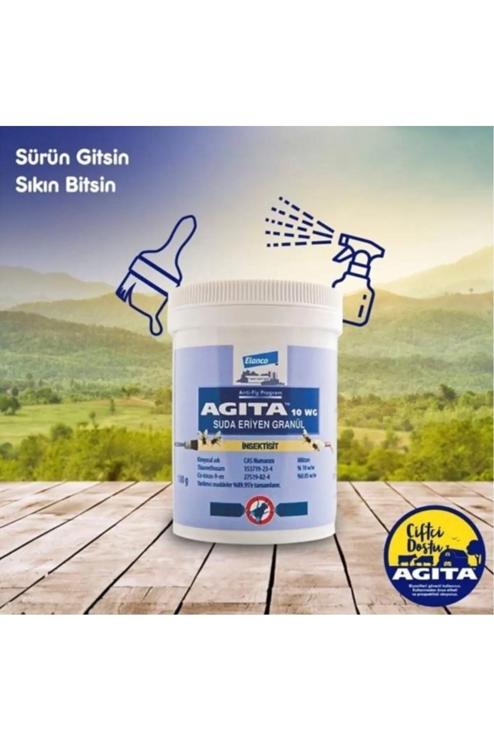 Agita 10 Wg Karasinek Ilacı 100 Gr Karasinek Kovucu Sineksavar Ücretsiz Aynı Gün Kargo !!
