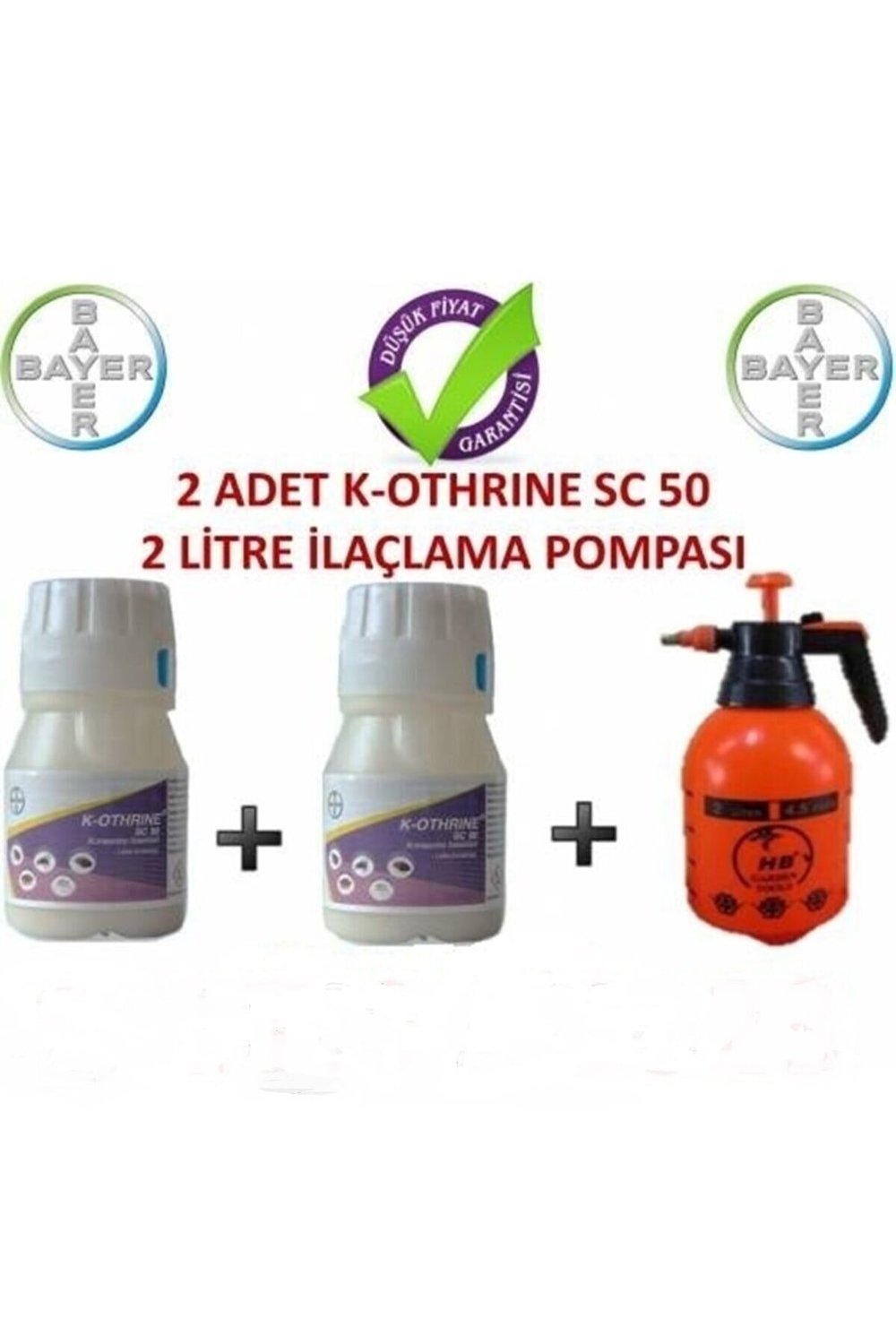 ENVU K-othrine Mega Tarım 2 Adet (YENİ TARİHLİ) 2 Lt Ilaçlama Pompası Poma Stoğa Bağlı Farklı Gön