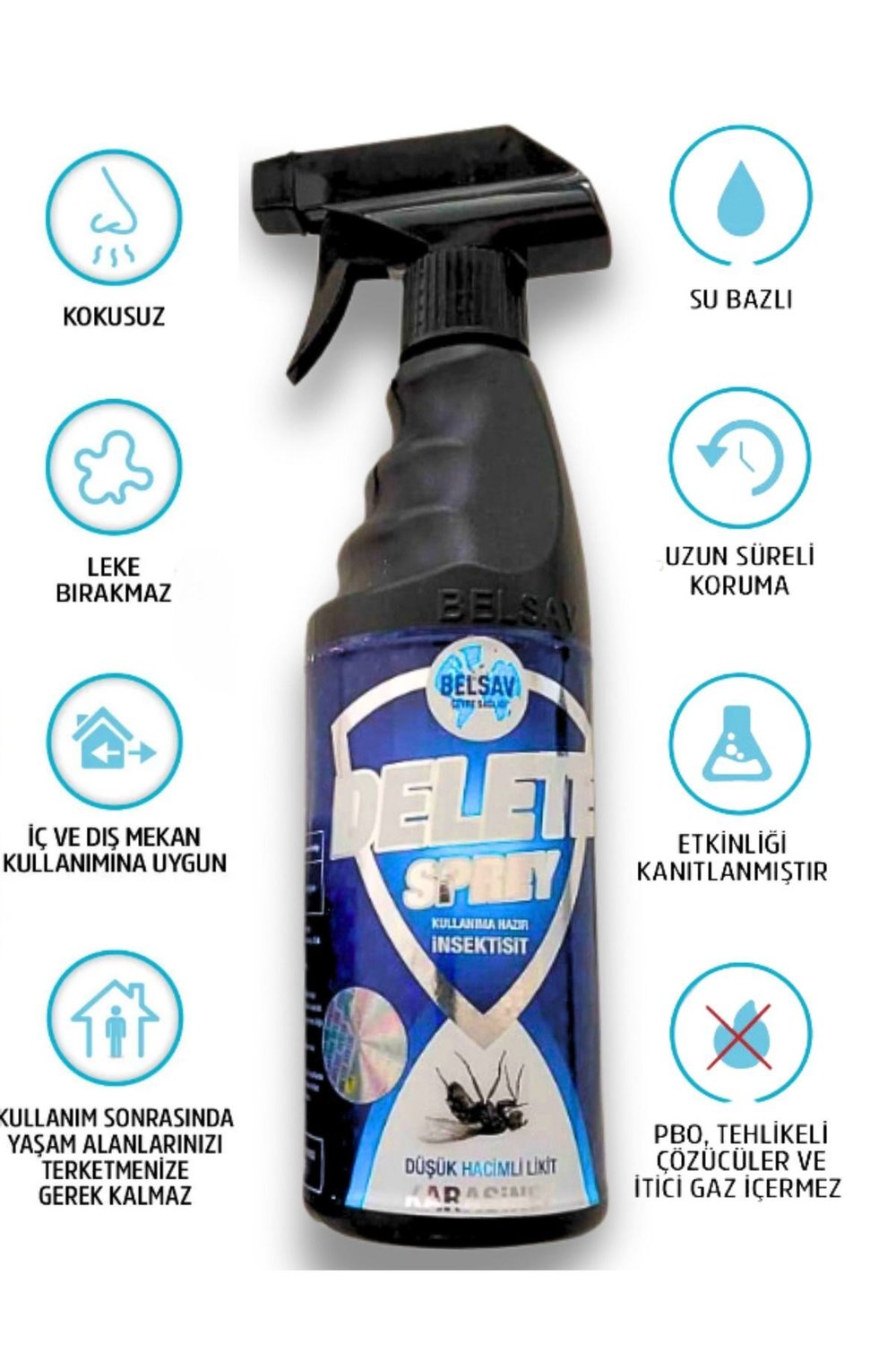 İnsektisit Max 500 ml Böcek Ilacı Tahtakurusu,karınca,akrep,kene,örümcek,hamamböceği,sinek