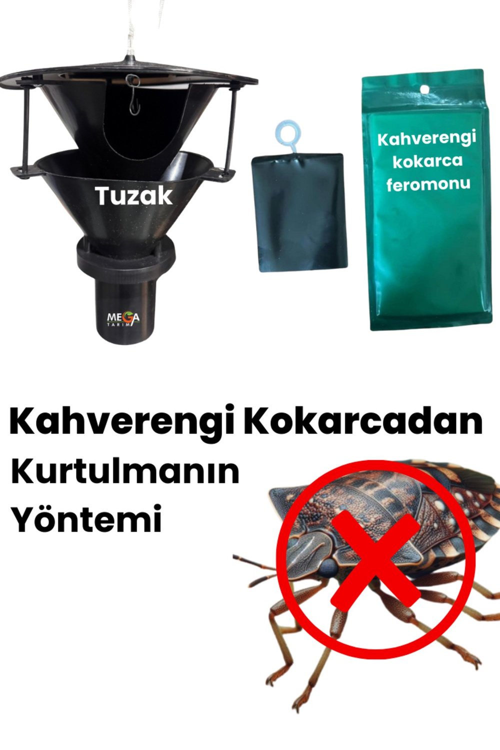 Kahverengi Kokarca Feromonu Ve Tuzağı 2'li Set Kokarca Mücadelesi
