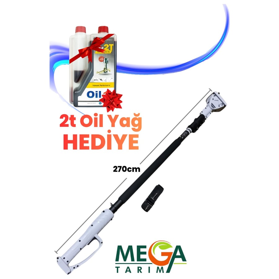 Kawashima Akülü Budama Makası Uyumlu Uzatma Kolu 270 cm – Pru-40 / Pru-45 (Mega Tarım)